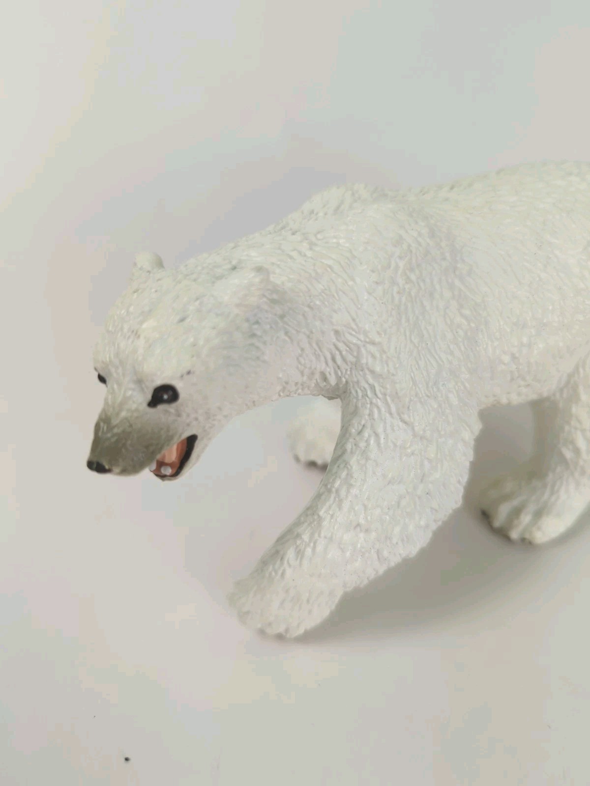 Vintage Polar Bear Set Male Female & Cub 1990 Safari Ltd Christmas Decor EUC