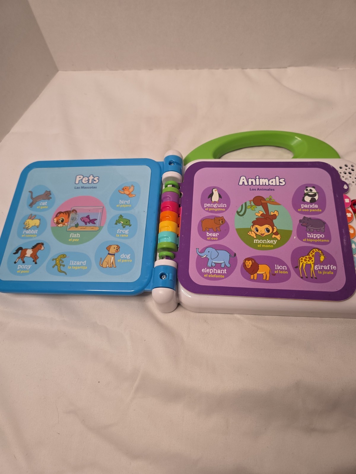 TESTED Leap Frog Learning Friends 100 Words Electronic English Chinese Book Kid