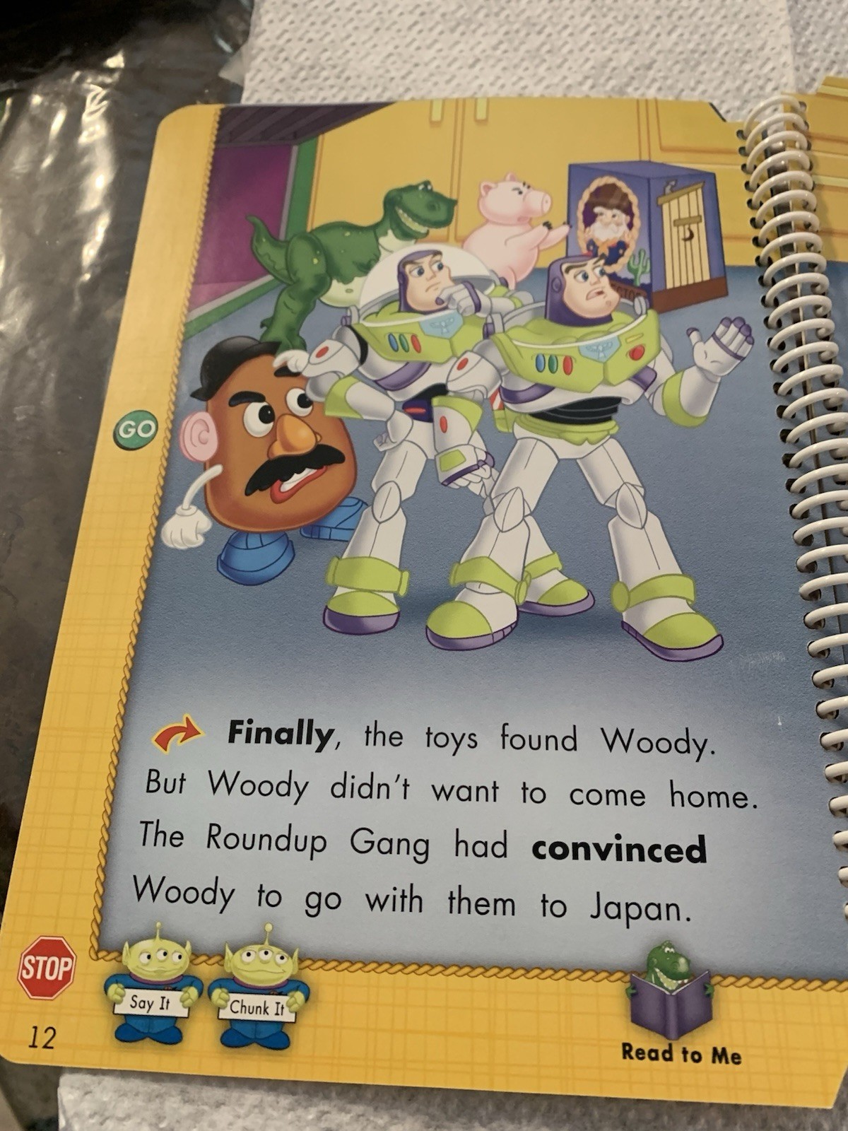 Leap Frog 1st Grade Reading Storybook Disney Pixar Toy Story 2 Book Only