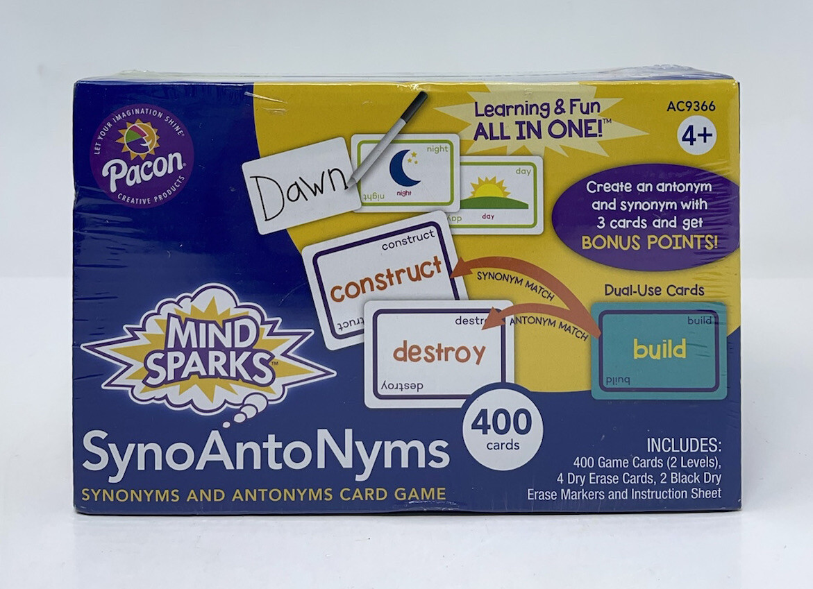 Pacon Creative Game “Syno Anto Nyms” Mind Sparks Educational Grammar English Kid