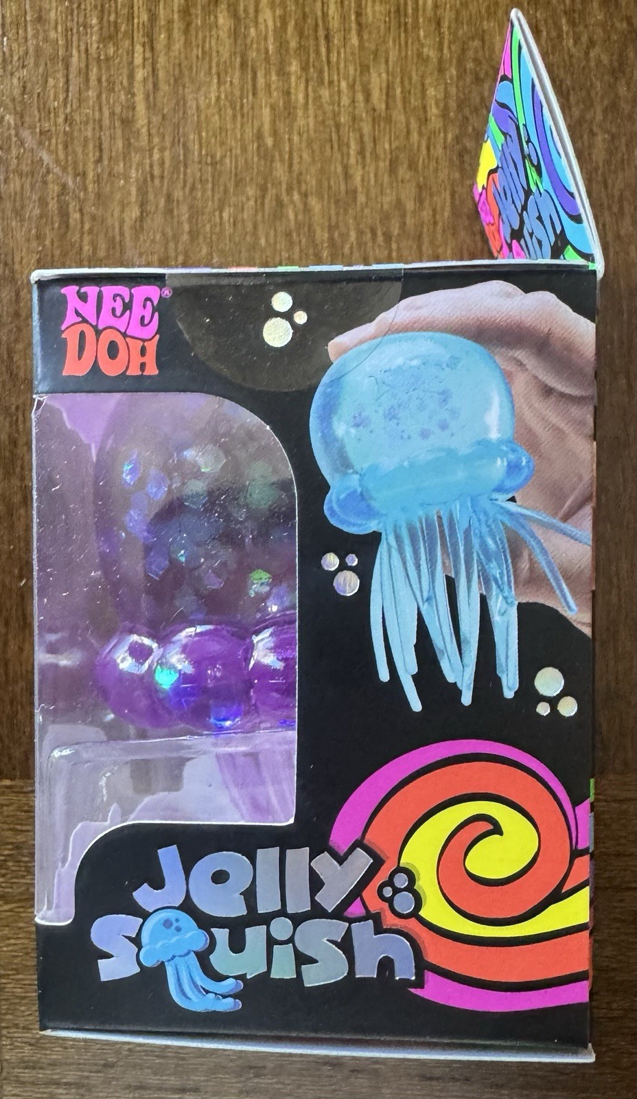 Nee Doh Jellyfish Jelly Squish Super Solid Squish Squeeze Toy Purple 25330NAB