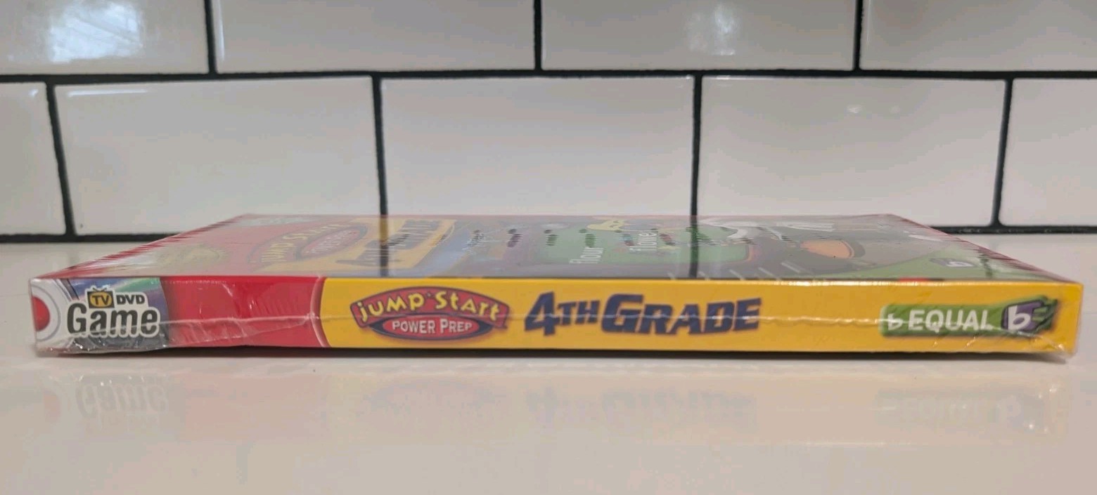 Jump Start 4th Grade TV DVD Game Power Prep NEW Sealed Ages 8-10 Learning Fun