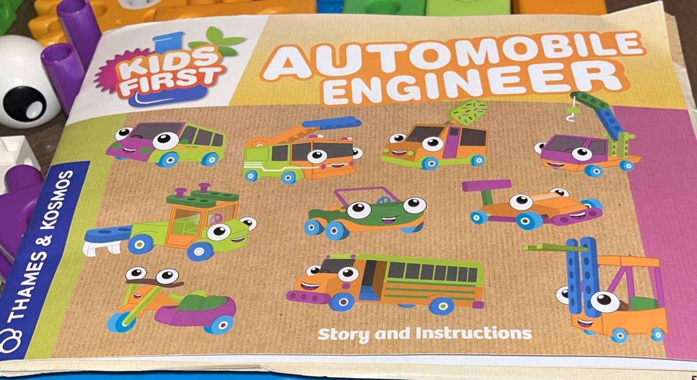 100+ Piece Thames & Kosmos Kids First Automobile Engineer Kit w Storybook **