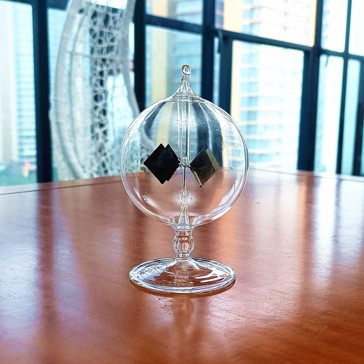 Solar Power Radiometer Glass Windmill for Light Energy Display and Education