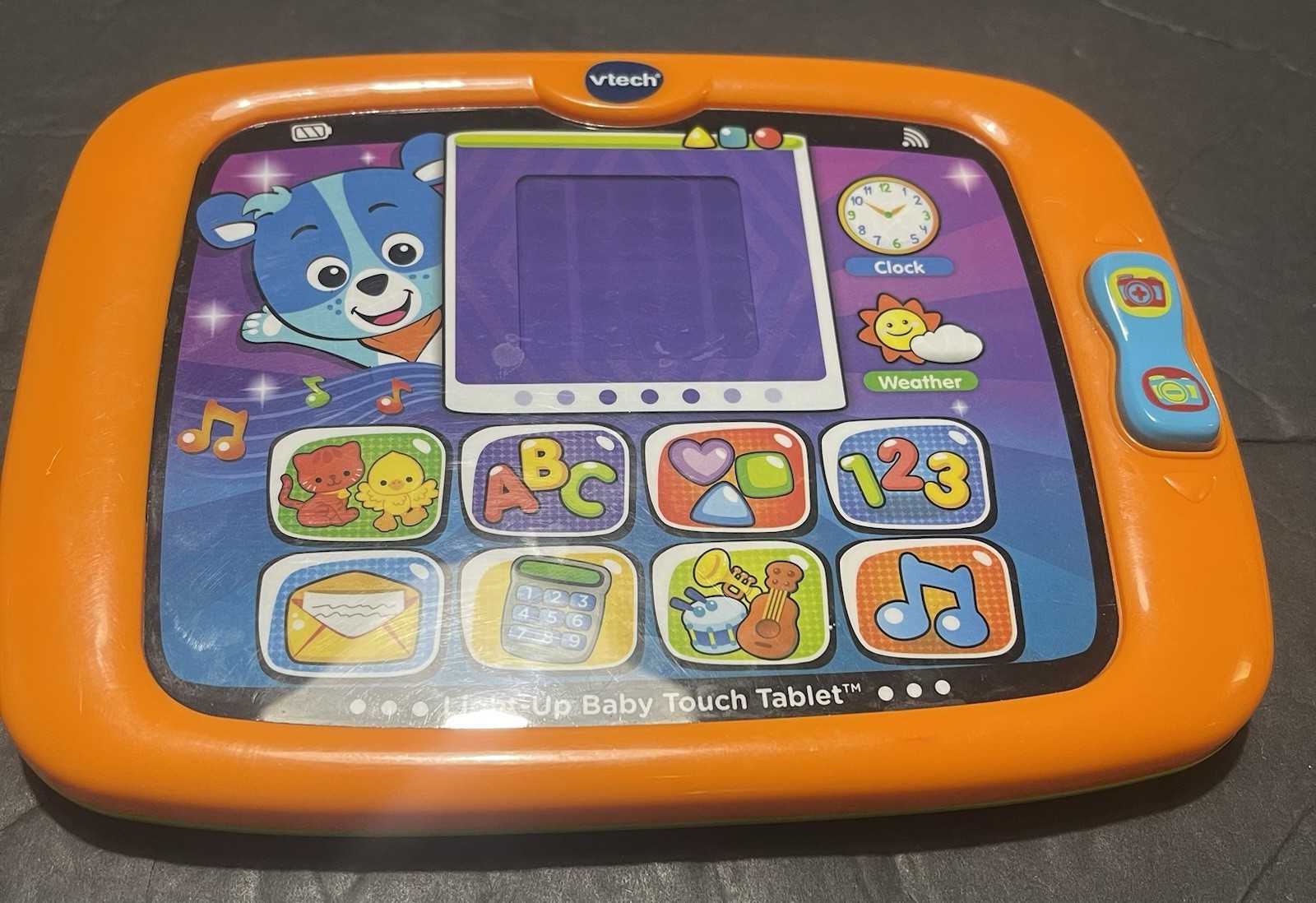 Vtech Green/Orange Light-Up Baby Touch Tablet #1514 Kids Tablet – Works Great