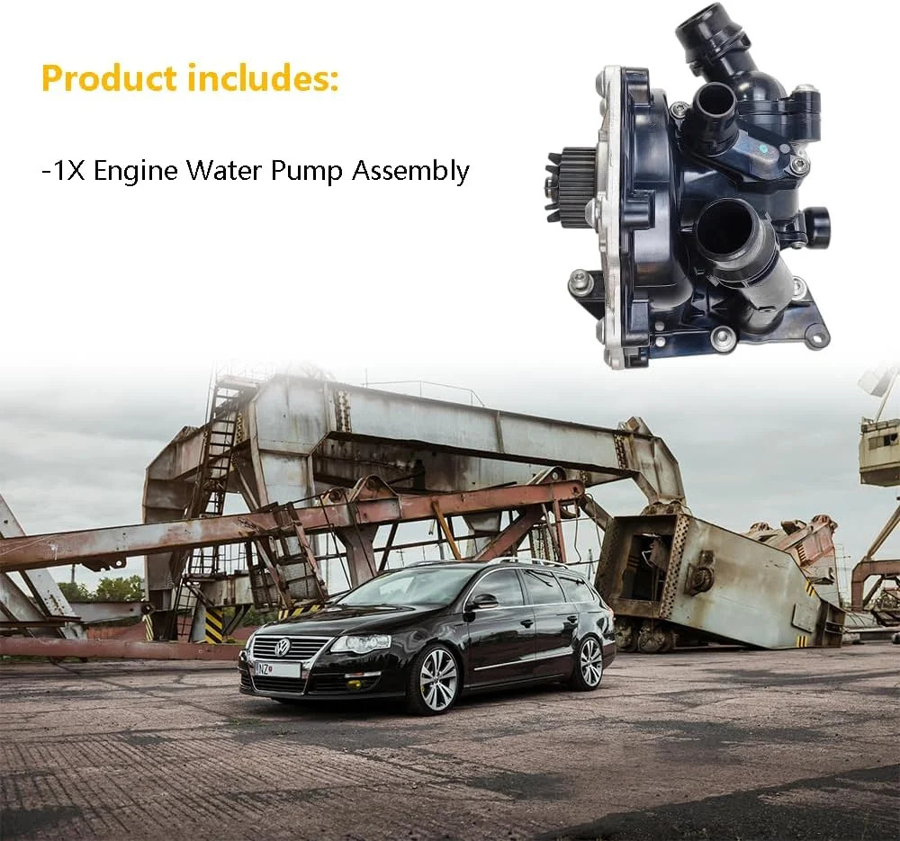Engine Water Pump Assembly | Fit for Volkswagen VW 2013-2016 Beetle, 2013-2016 J