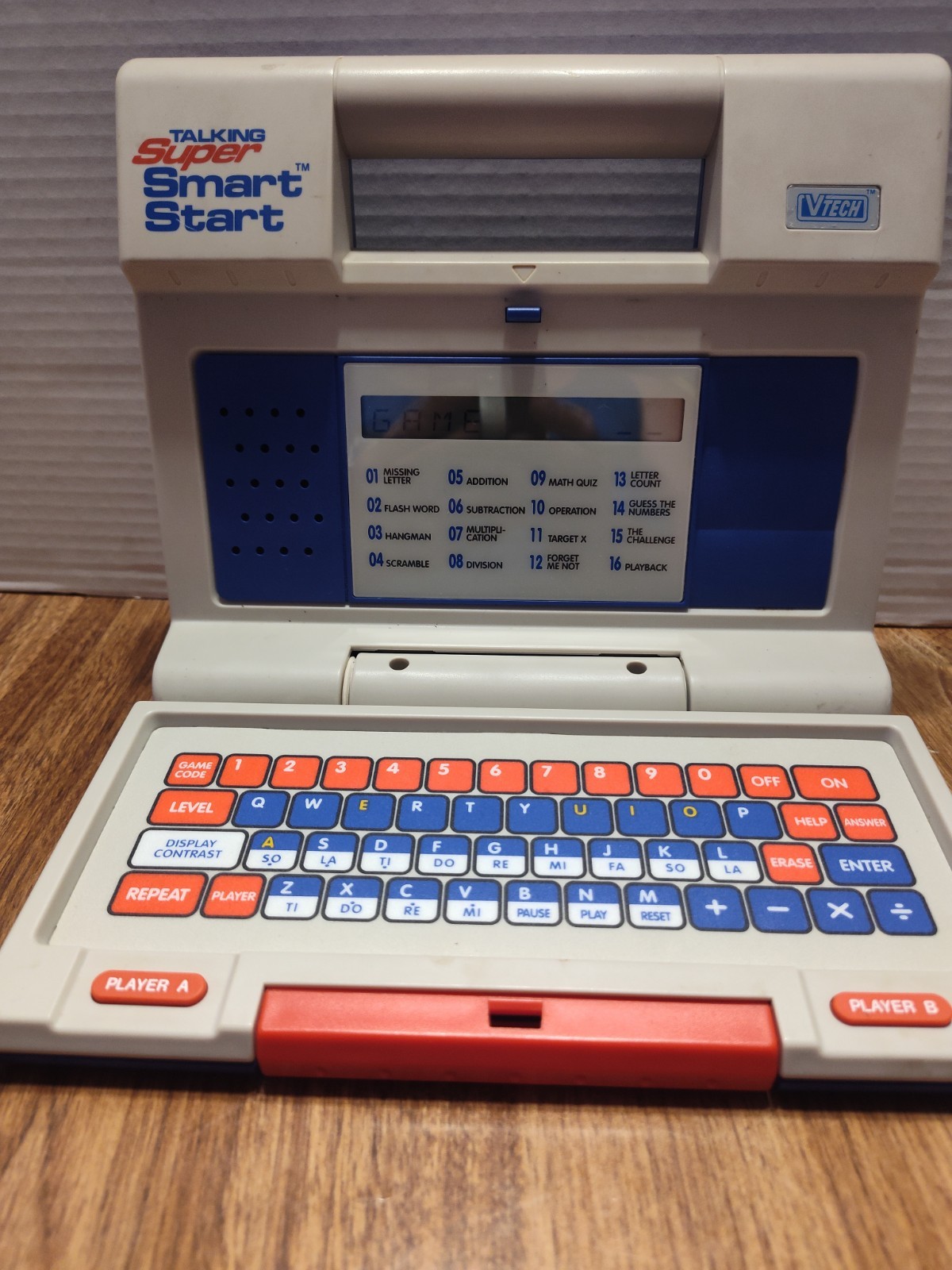 Vintage VTech Talking Super Smart Start Computer Game (1992) WORKING! Tested