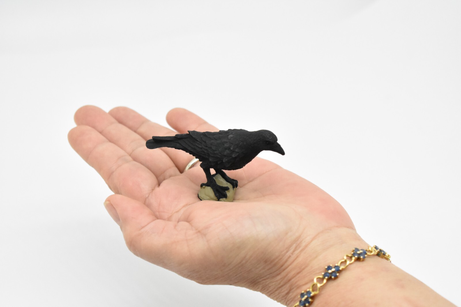Raven, Crow Toy, Realistic Plastic Scale Model 3″ F1993 B624