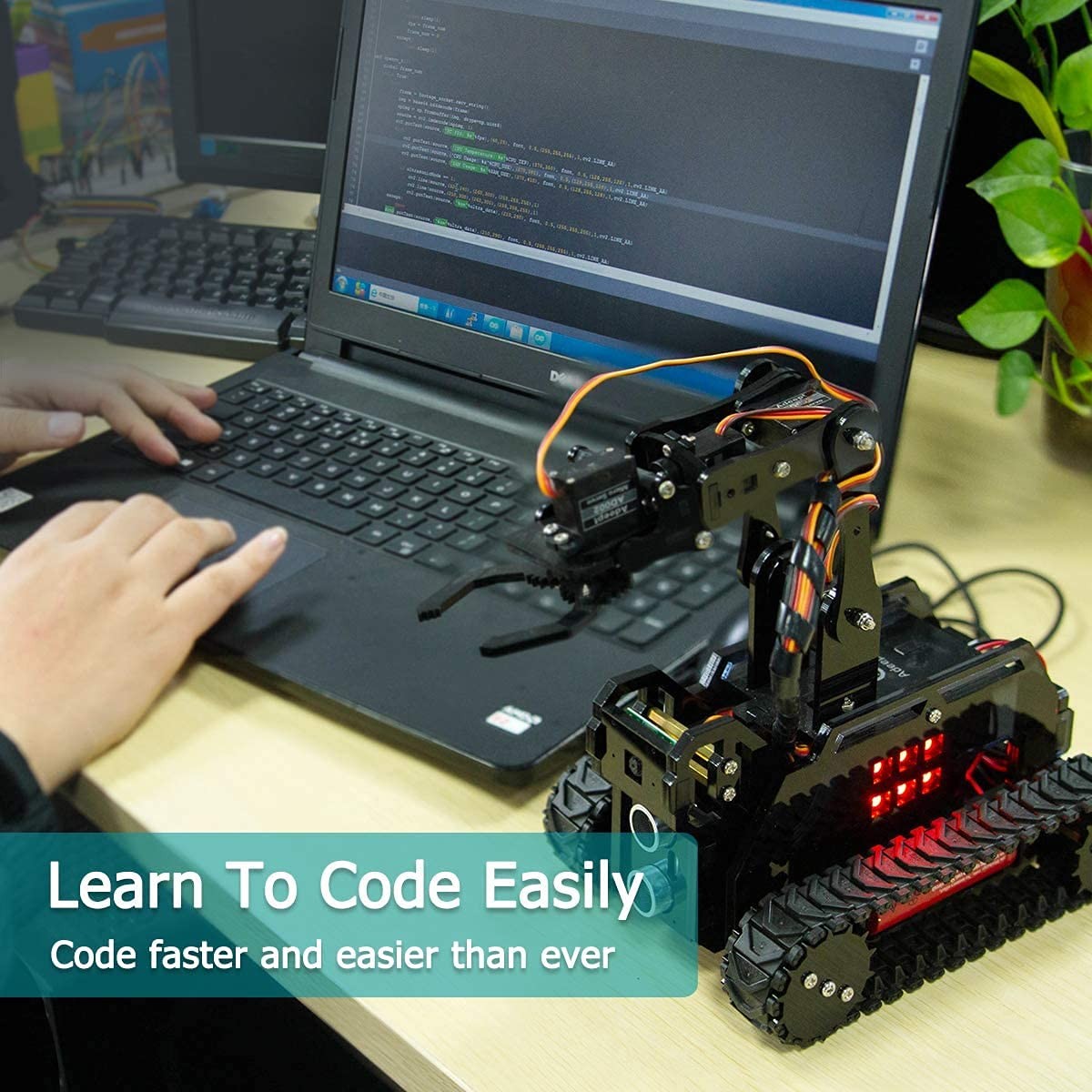 DIY Robot Model Kit for Raspberry Pi 4/3 Model B+/B WiFi Wireless Smart Robot…