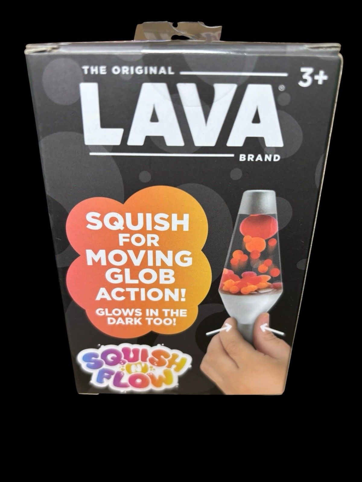2x Lot Schylling Lava Squish N Flow Squishy Glow In The Dark Lamp
