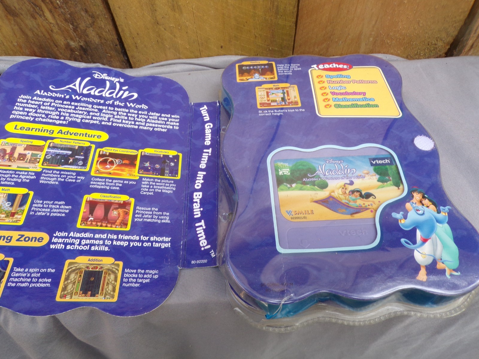 Disney Vtech Smartridge Aladdin’s Wonders of the World Cartridge V Smile