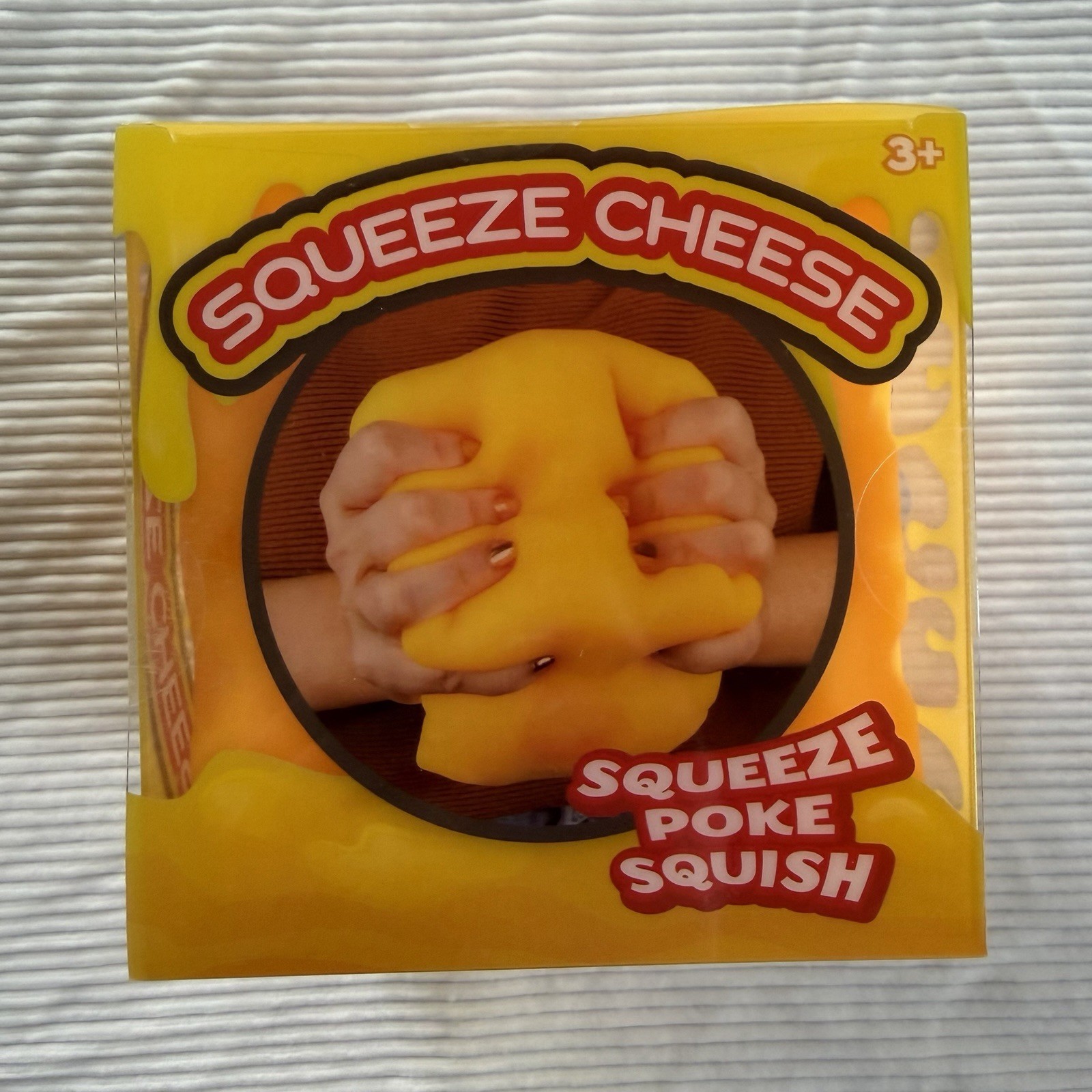 Sunny Days Jumbo Squeezy Cheese Yellow XL Squishy Toy Stress Relief TikTok VIRAL