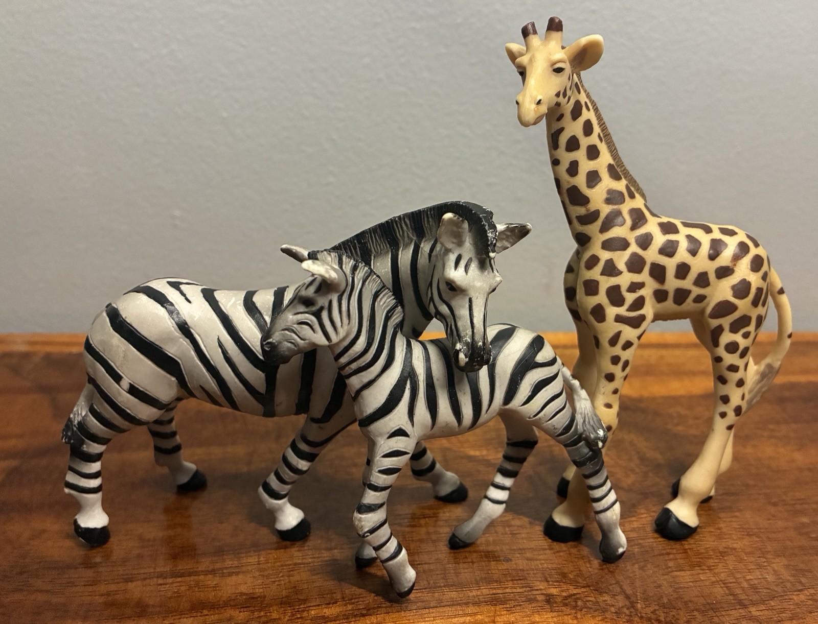 Papo Lot Zebra Mother Mare Baby Foal Young Giraffe African Animal Figures 2003