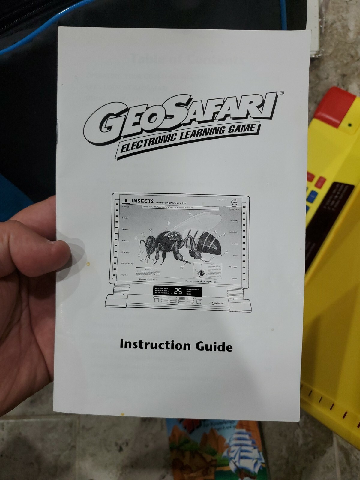 Vintage GeoSafari EI-8855 Learning System 47 Lesson Cards With Bag And Manual!!!