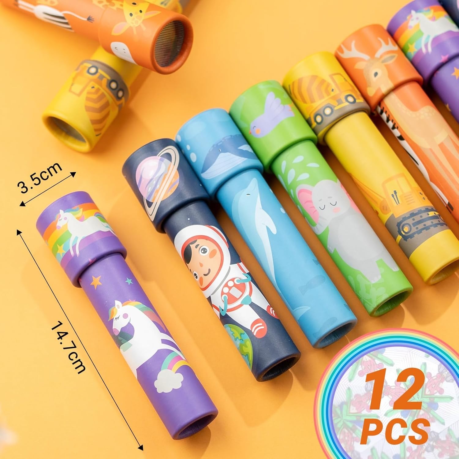 12PCS Classic Kaleidoscope – Return Gifts for Kids Birthday, Retro Educationa…