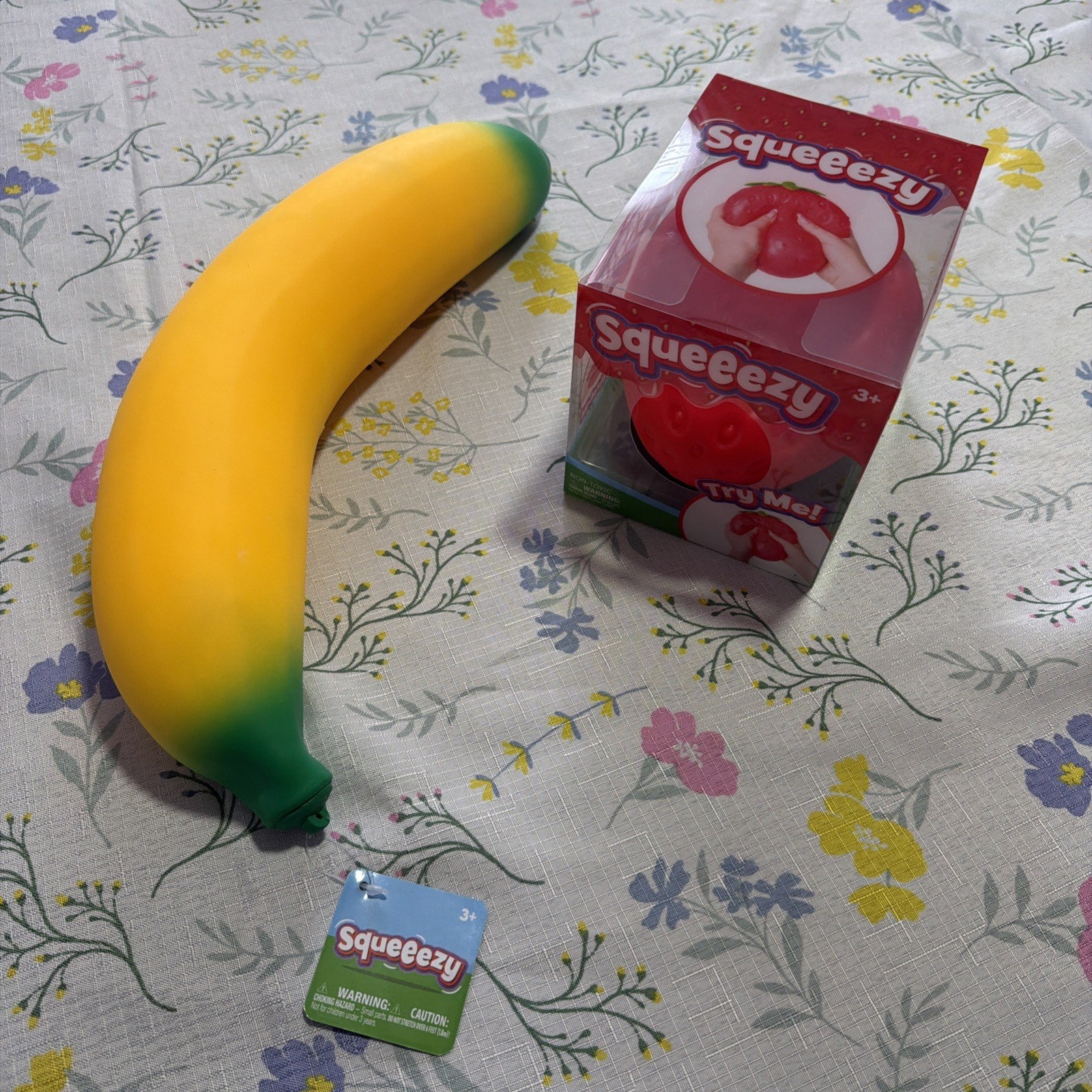 NEW Sunny Days Jumbo Squishy Set- Strawberry and Banana Pack- Viral Toys