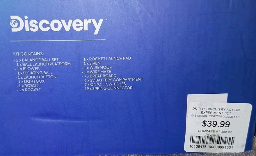 Discovery 6 Action Circuitry Electronic Experiment STEM Set Ages 8+ NIB 2024