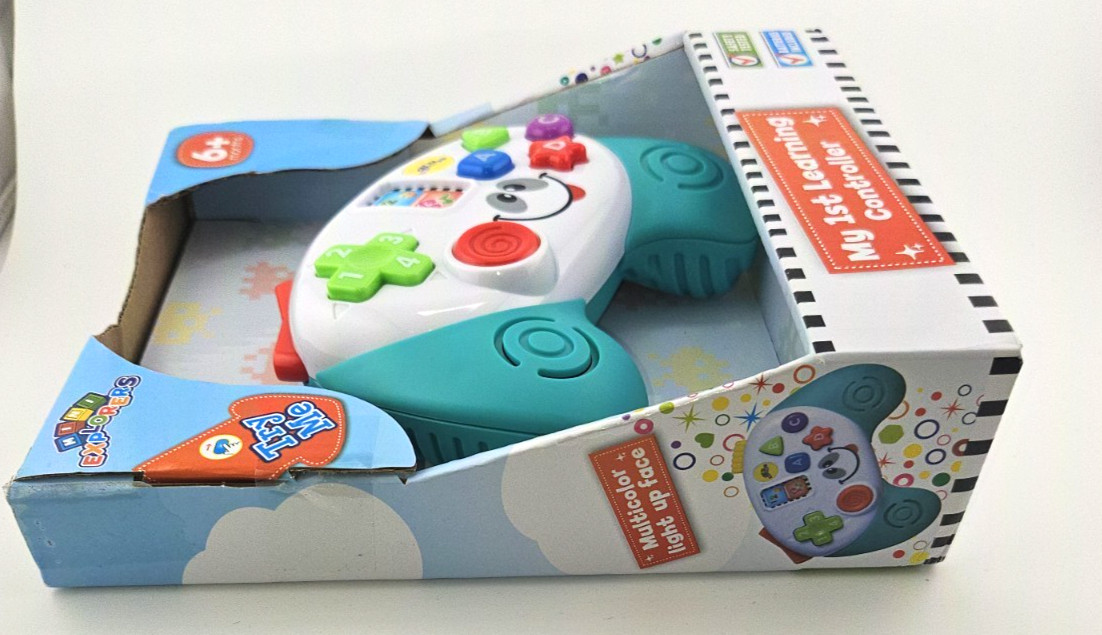 Baby Learning Controller Toy 6+ Months Lights Sounds Fine Motor Skills NEW
