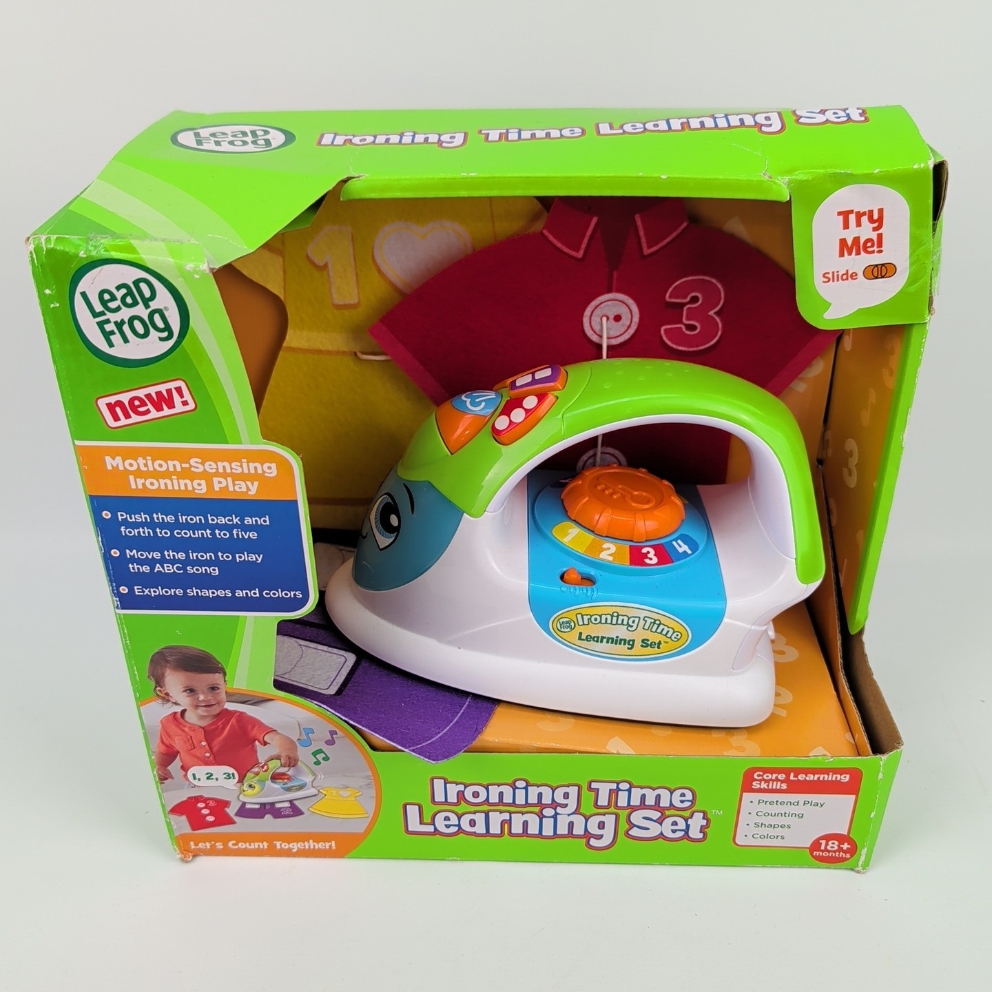 LEAPFROG Ironing Time Learning Set – Motion-Sensing Play Toy 18mo+ NEW