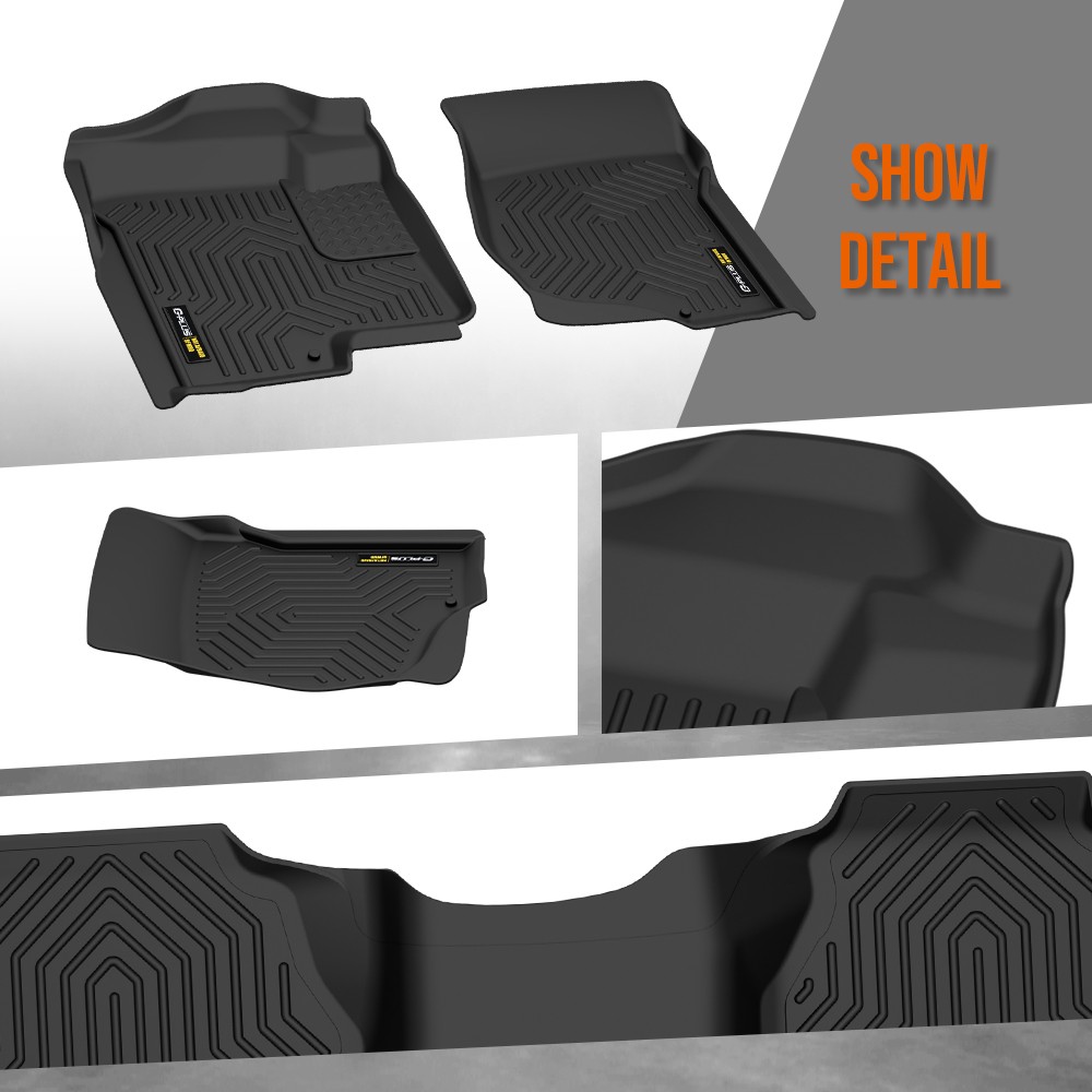 3PC Floor Mats Fits 2007-2013 Chevrolet Silverado & GMC Sierra 1500 2500 3500 US
