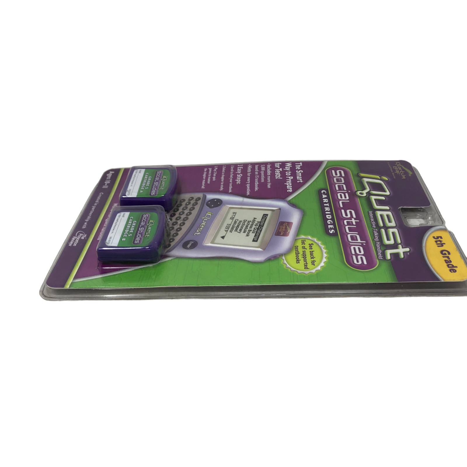 NIP Quantum Leap Frog iQuest Social Studies 5th Grade Cartridges A B