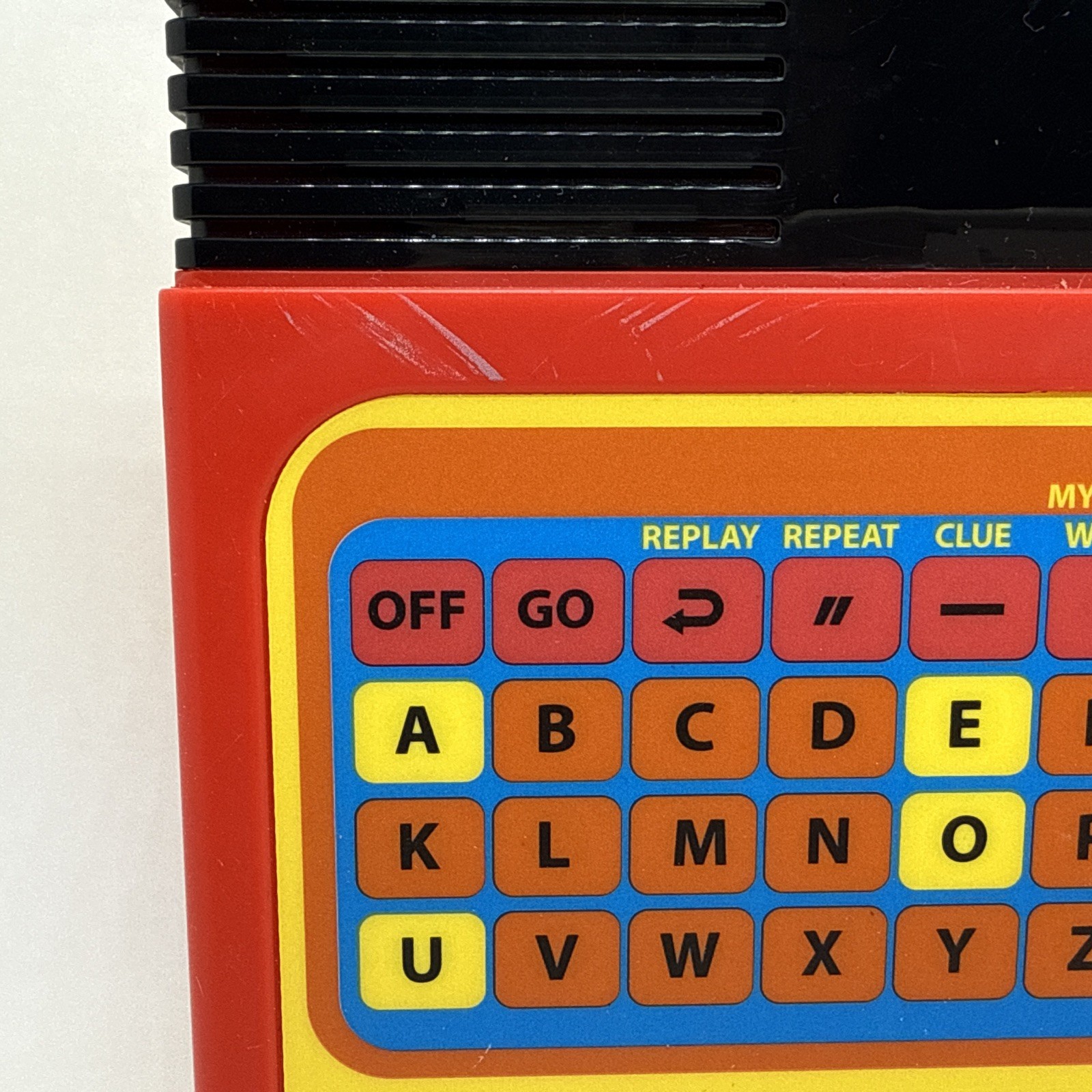 Speak & Spell Electronic Learning Toy Red Yellow Tested Works Basic Fun 09624