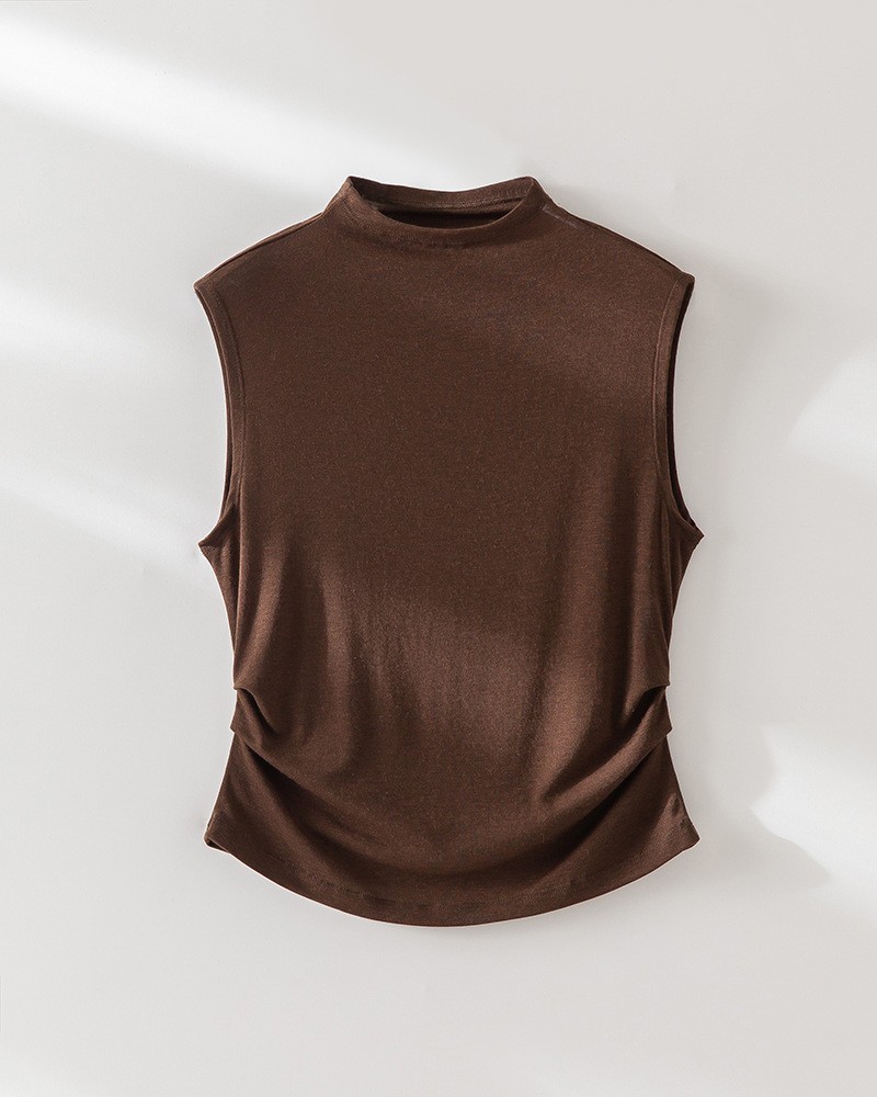 Lanjing Tencel Australia imported wool 5A antibacterial small high neck stand