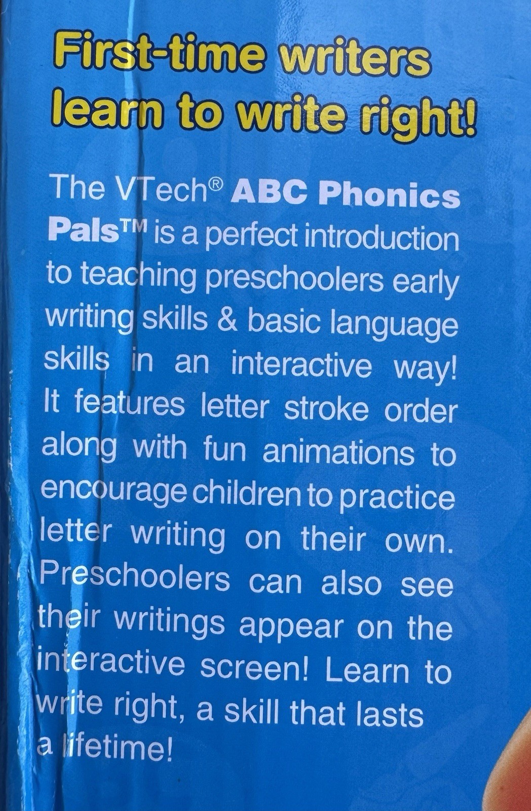 NEW 2008 VTech ABC Phonics Pals Learning Writing Pad Educational Toy