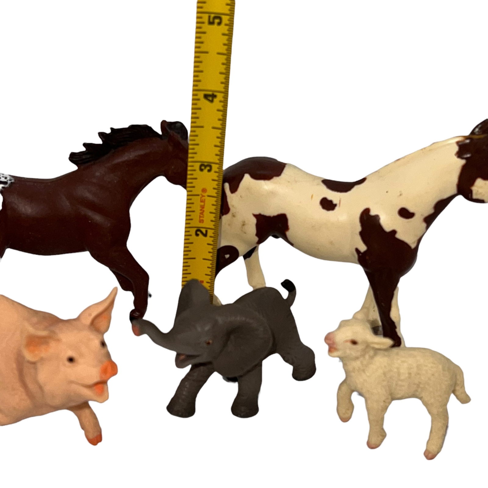 Safari Ltd. & CE Branded Farm Animals & Elephant Lot of 5 Toys