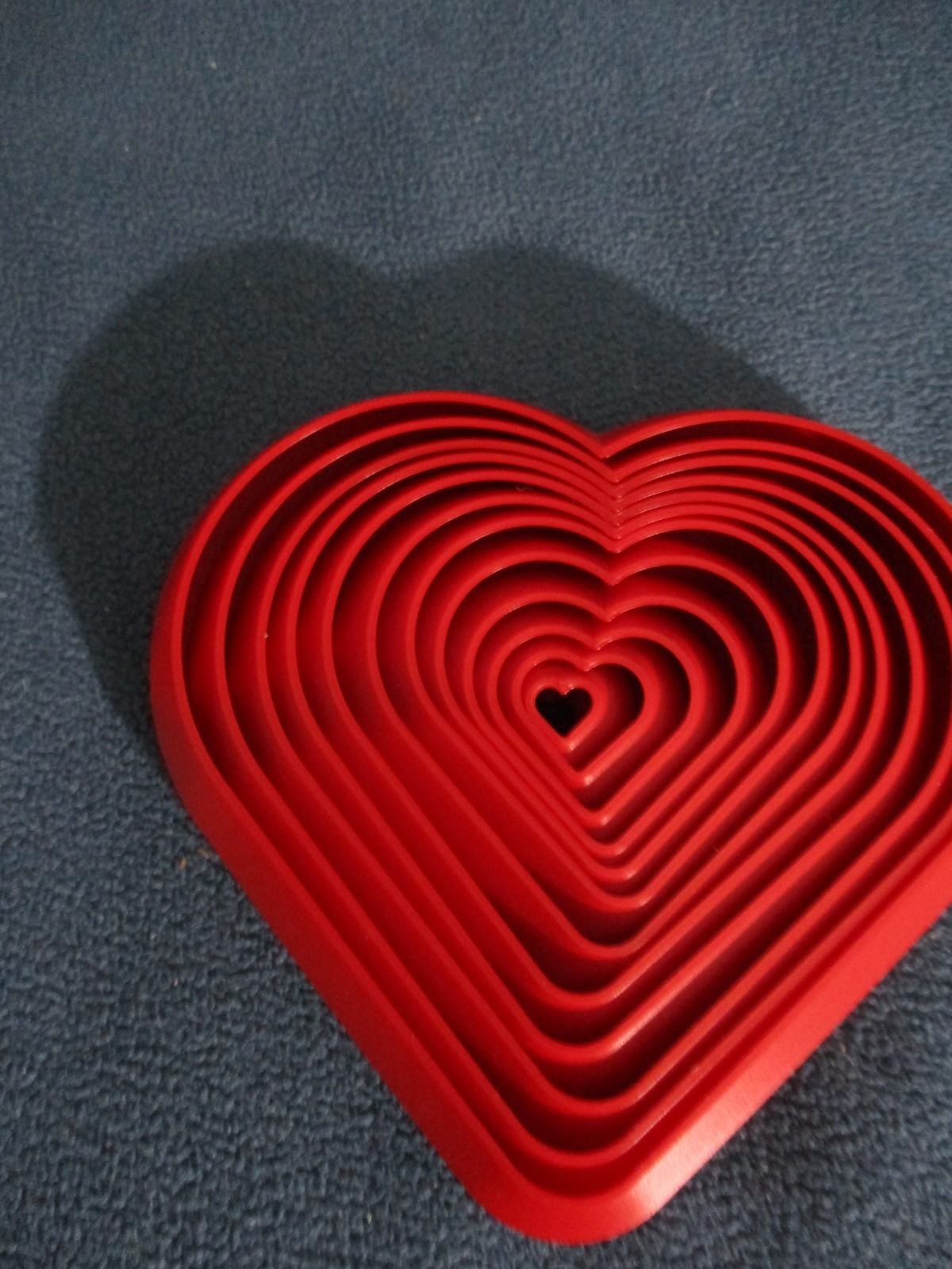 HEART FIDGET RED SENSORY TOY 4 X 4 INCHES