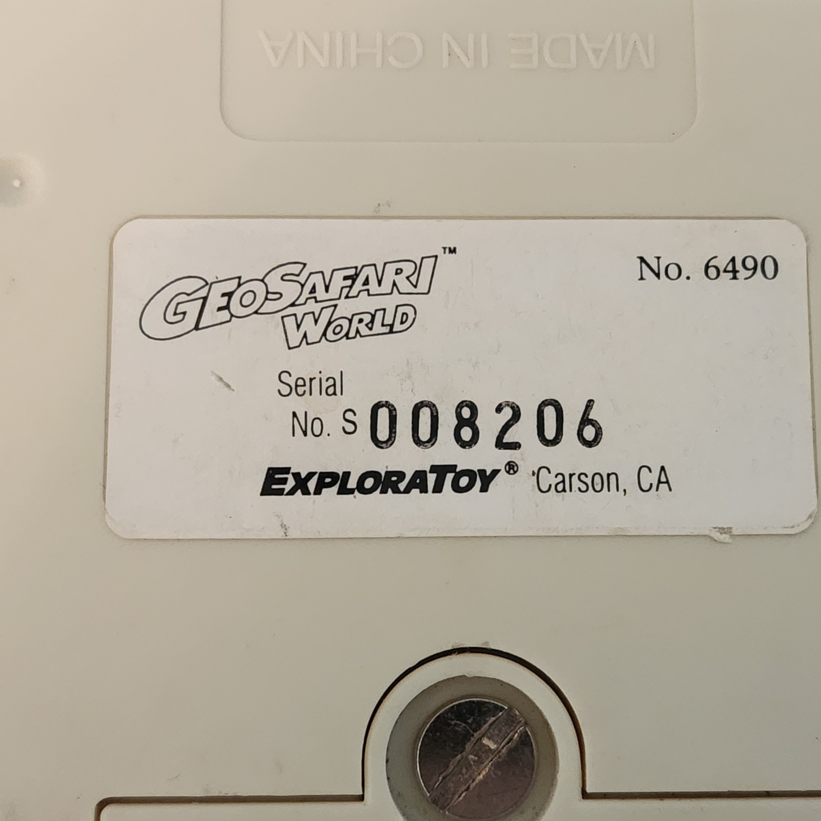 GeoSafari World ExploraToy Electronic Talking Globe BASE! No Globe! Working Unit