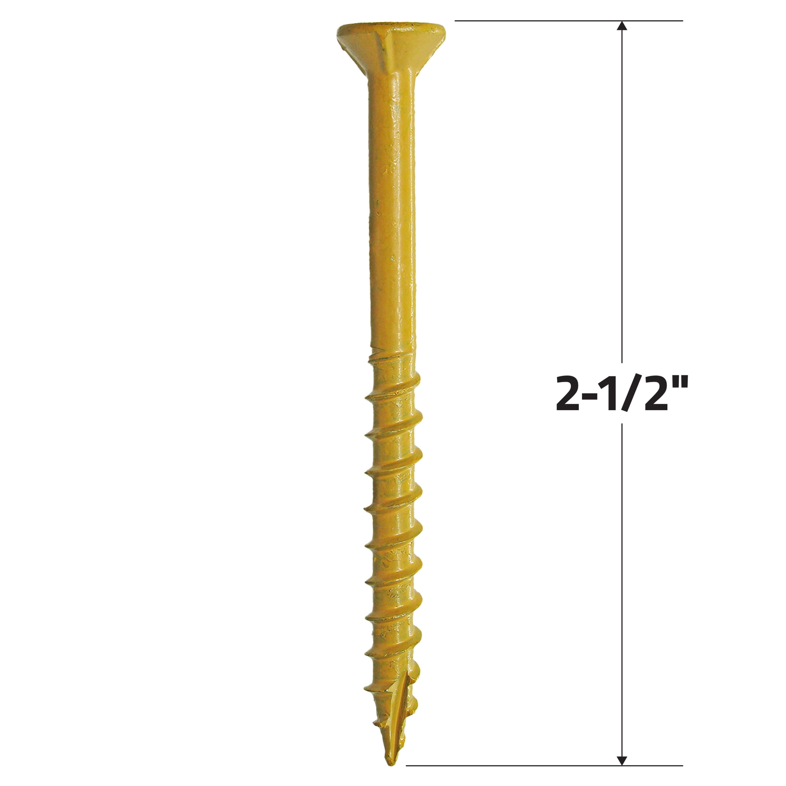 (2 pack) PrimeGuard Plus #9 x 2-1/2 in. Tan Wood to Wood Deck Screw 1 lb.