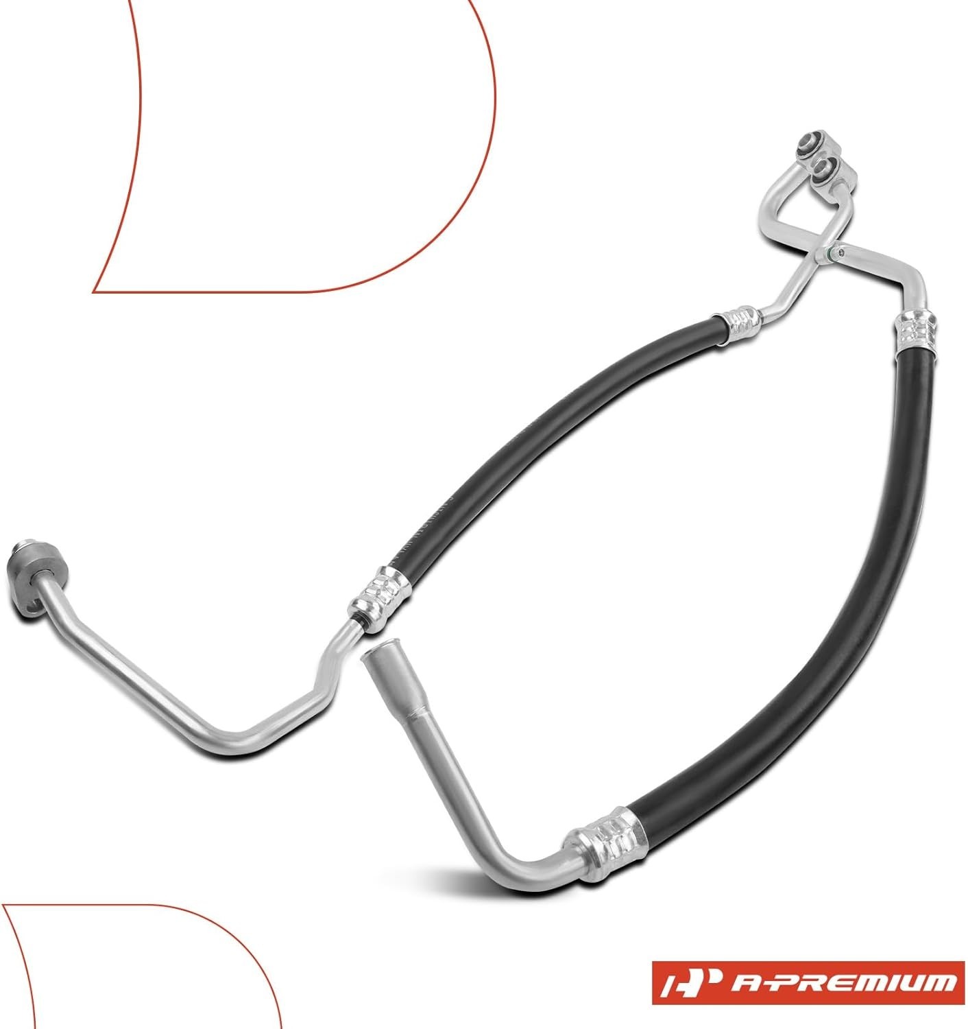 A- A/C Suction and Discharge Line Hose Assembly Compatible with Dodge Ram