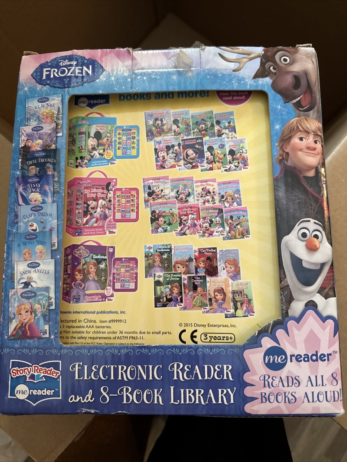 Disney Frozen Electronic Reader and 8 Book Library – 3 Years and Up