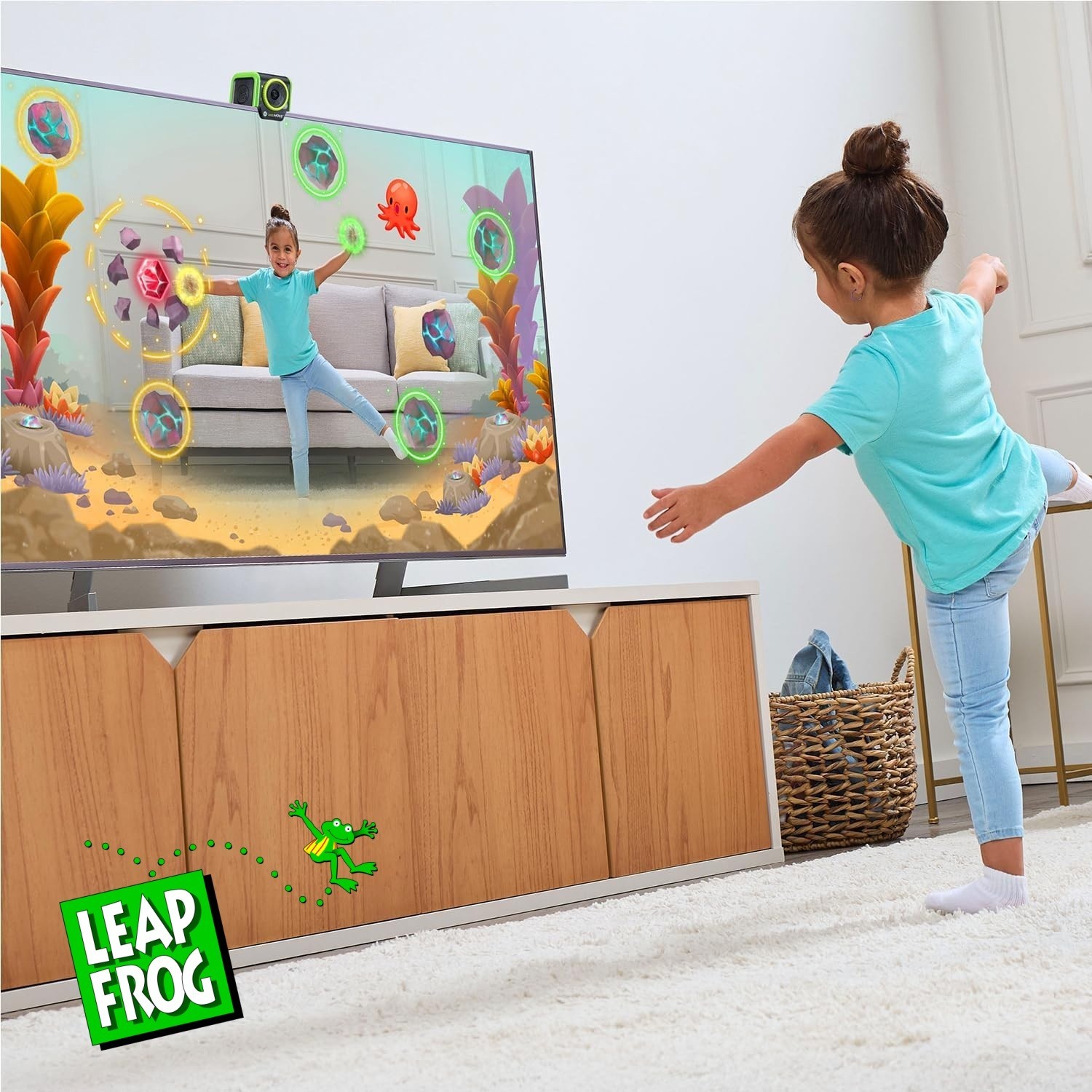 NEW LeapFrog LeapMove Gaming Console Motion-Based Learning 25 Preload Games