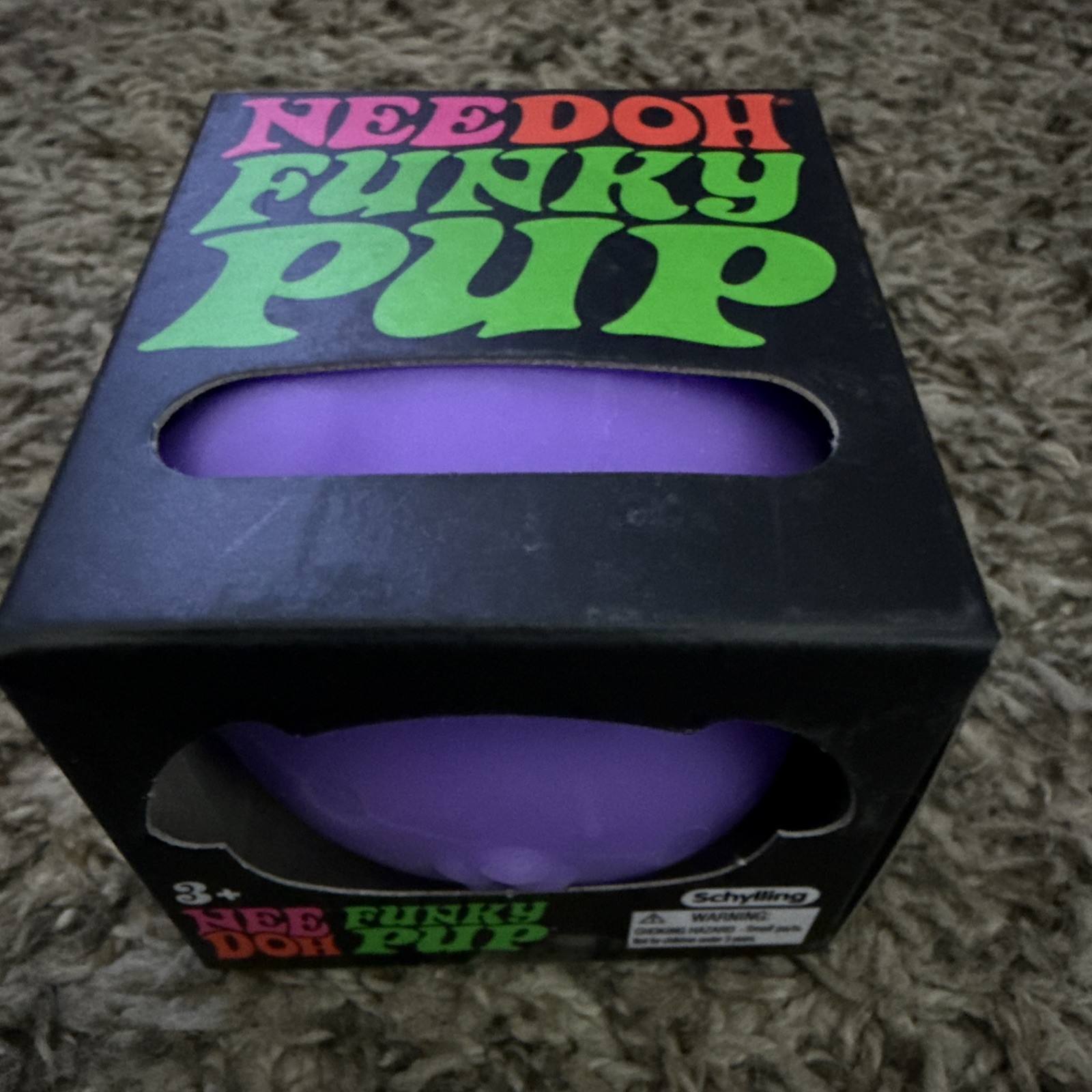 Schylling NeeDoh Funky Pup Squeeze Toy Purple 25363HY Ages 3+ 3-4 Years