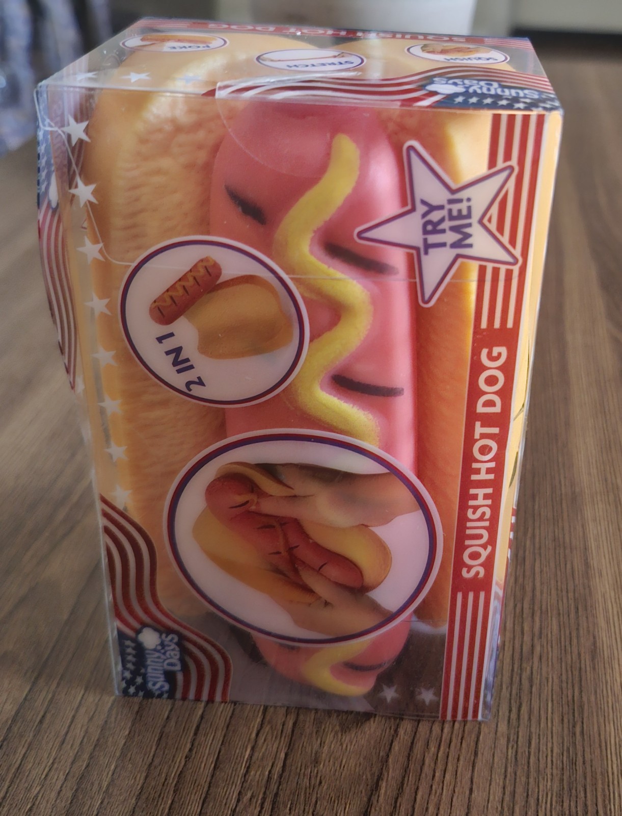 Sunny Days Squish Hot Dog 2 in 1 – Brand New