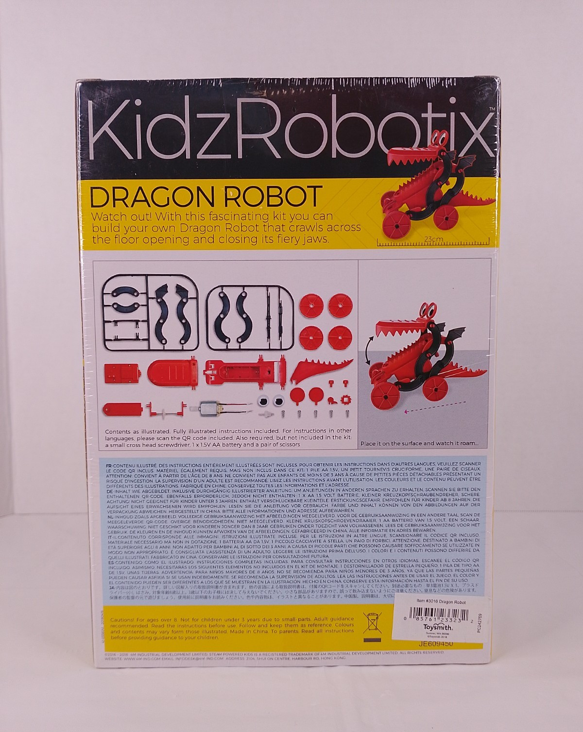 4M KidzRobotix Dragon Robot Kit 3381 STEM Toy New Factory Sealed Fun Mechanics
