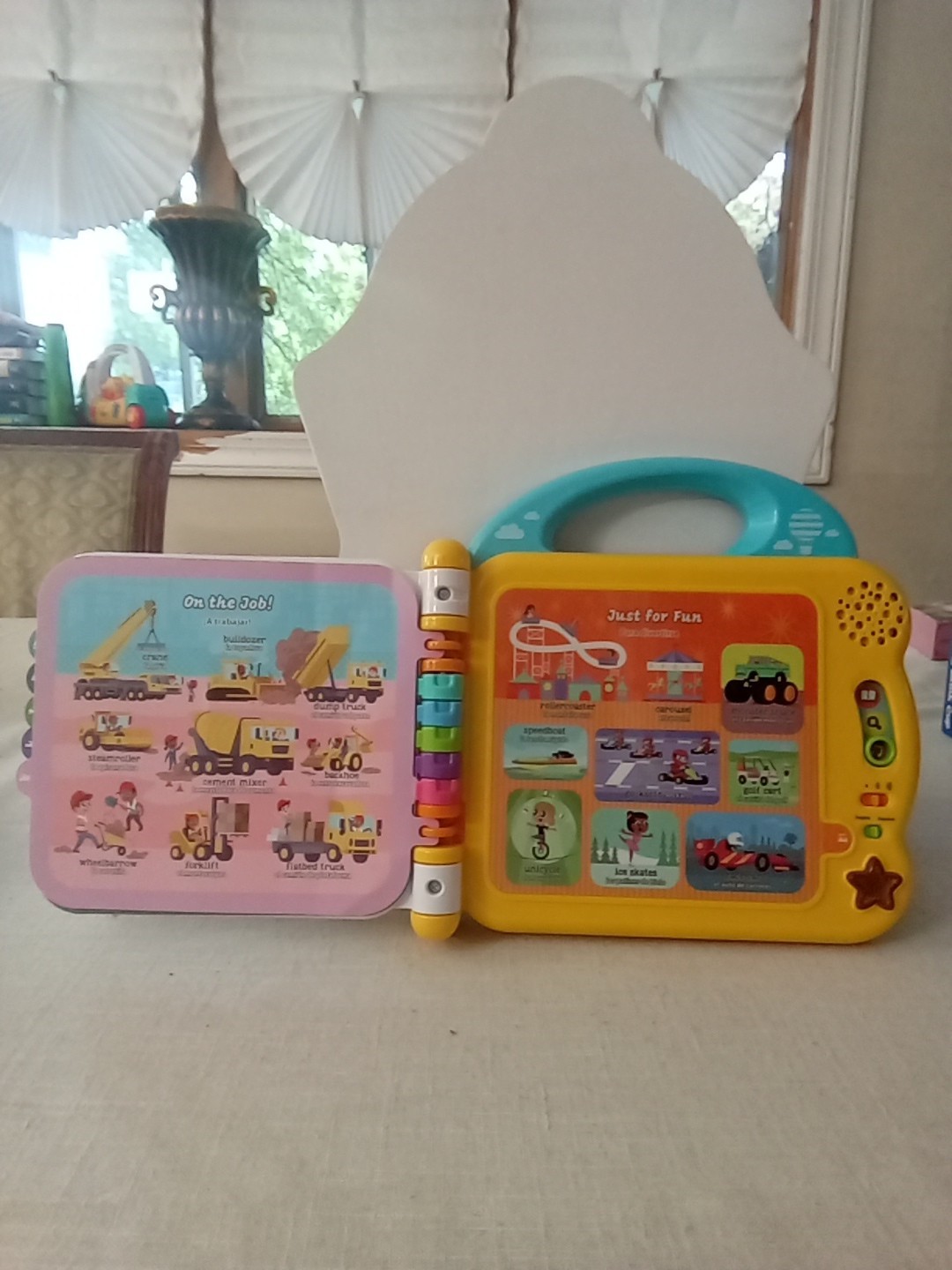 Leapfrog 100 Things That Go Learning Educational Book Toy English/ Spanish WORKS