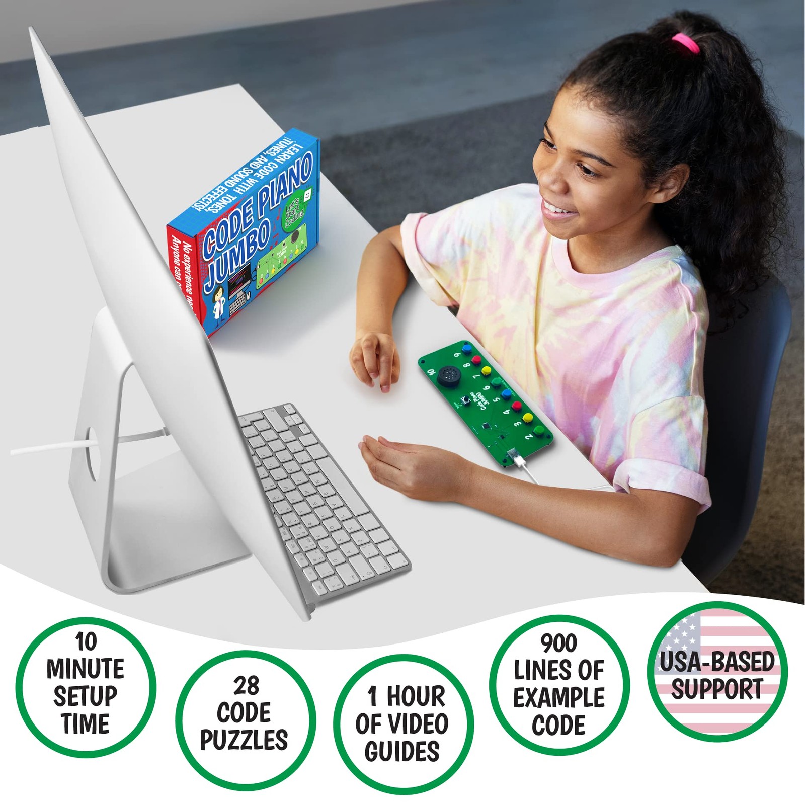 Let’S Start Coding Code Piano Jumbo Stem Coding Toy For Kids 8-12 And Teens.
