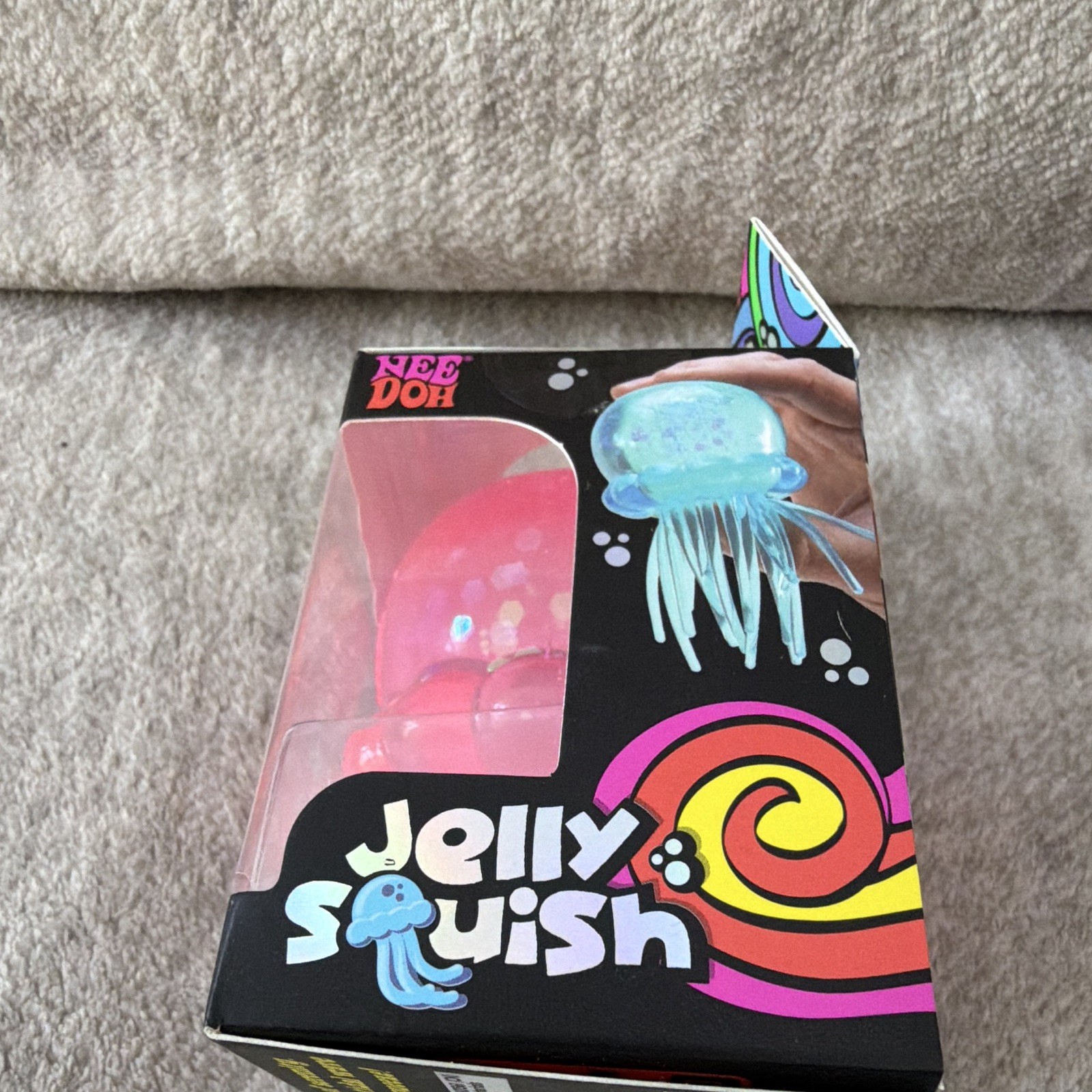 NeeDoh Jelly Squish Super Solid Squish Squeeze Toy Pink Purple 2025 25330NAB