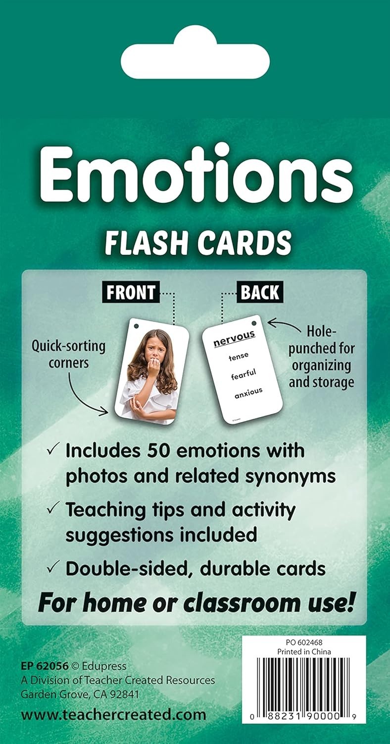 Engaging 56 Emotions Flash Cards for Adult Learning – Storage-Friendly Design