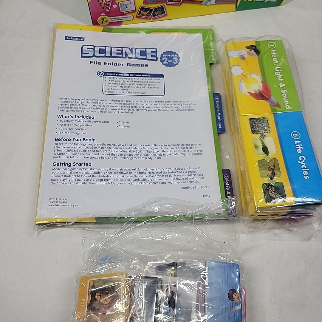 Lakeshore Science Elementary Folder Games Folders 2nd-3rd Grade Homeschool