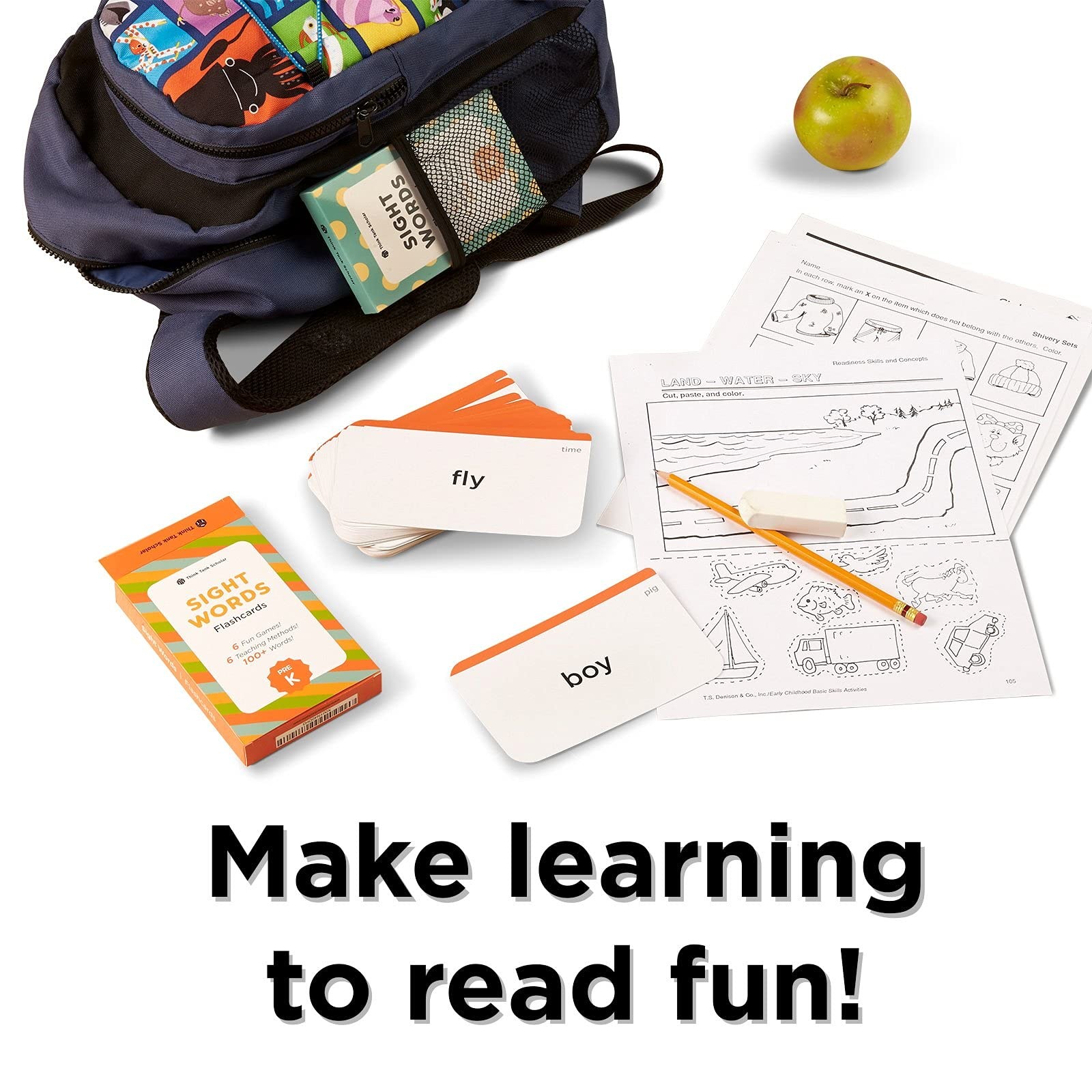 AwardWinning PreK Sight Words Flash Cards – 100+ Dolch & Fry HighFrequency Wo…