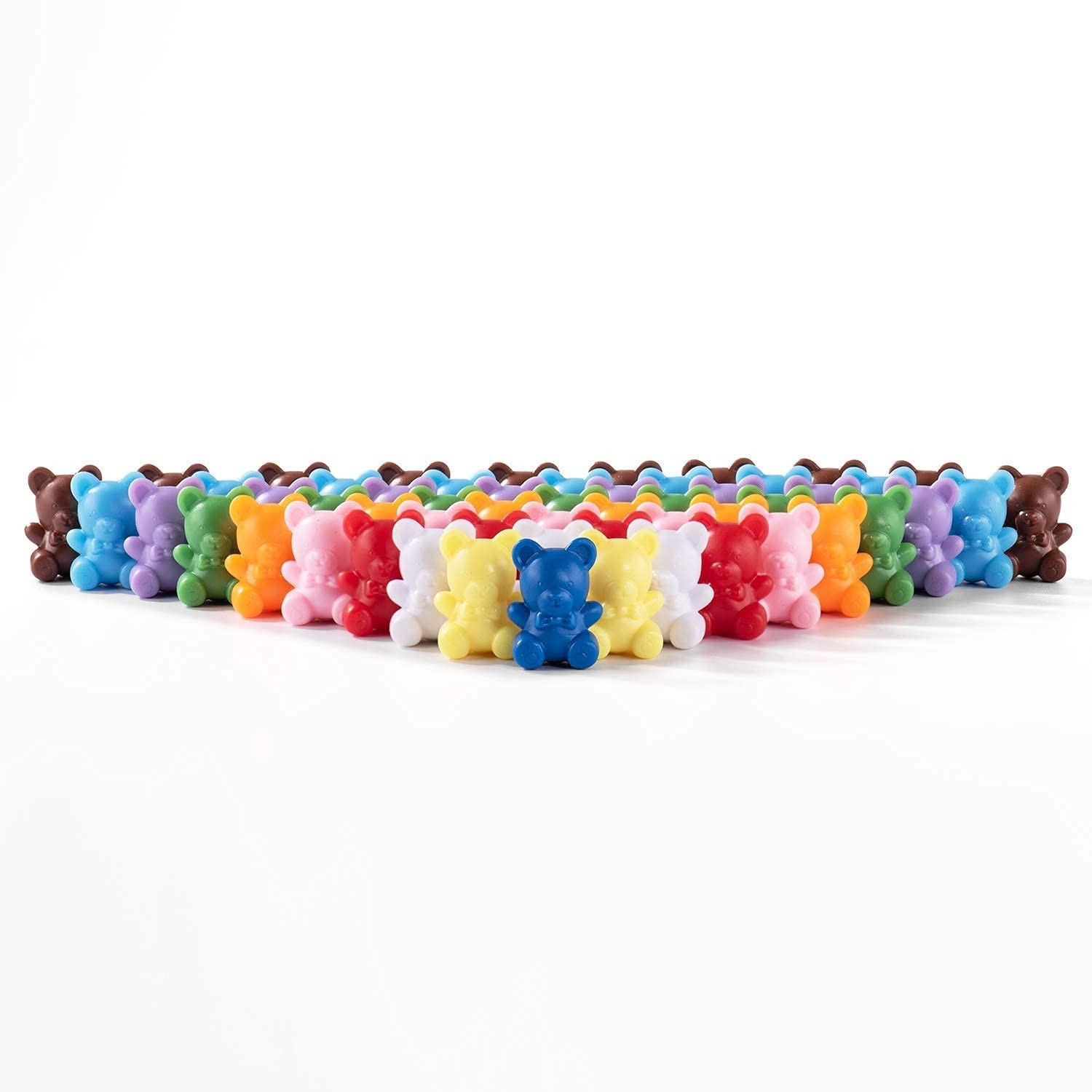 XINHUIDALSQ Rainbow Counting Bears Set of 60, 6 Colors Sorting Teddy Plastic …
