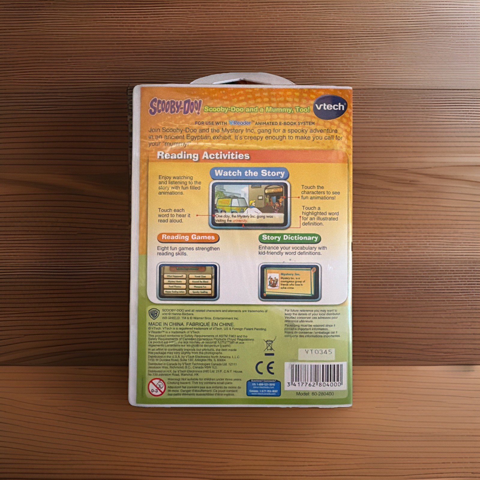 V.Reader Scooby-Doo! Scooby-Doo and a Mummy Too! V Tech Educational BRAND NEW