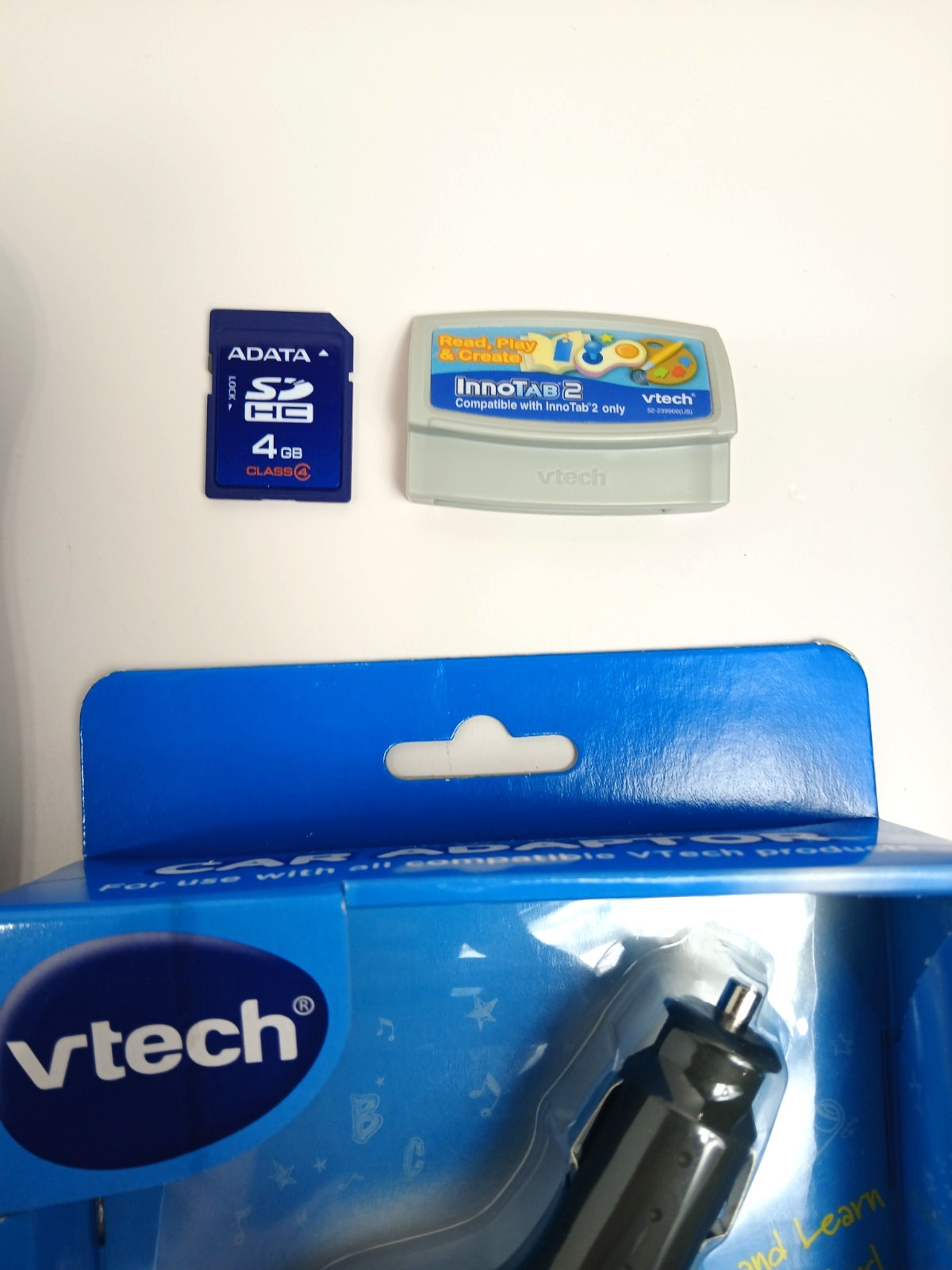 Vtech Innotab 2 Educational Learning Tablet Stylus Game Car Adapter 4Gb SD Card