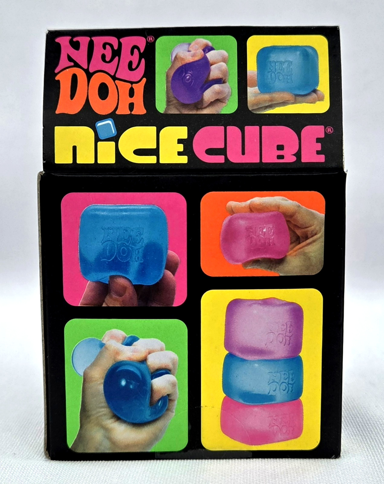 NeeDoh Nice Cube Super Solid Squish – Pink!