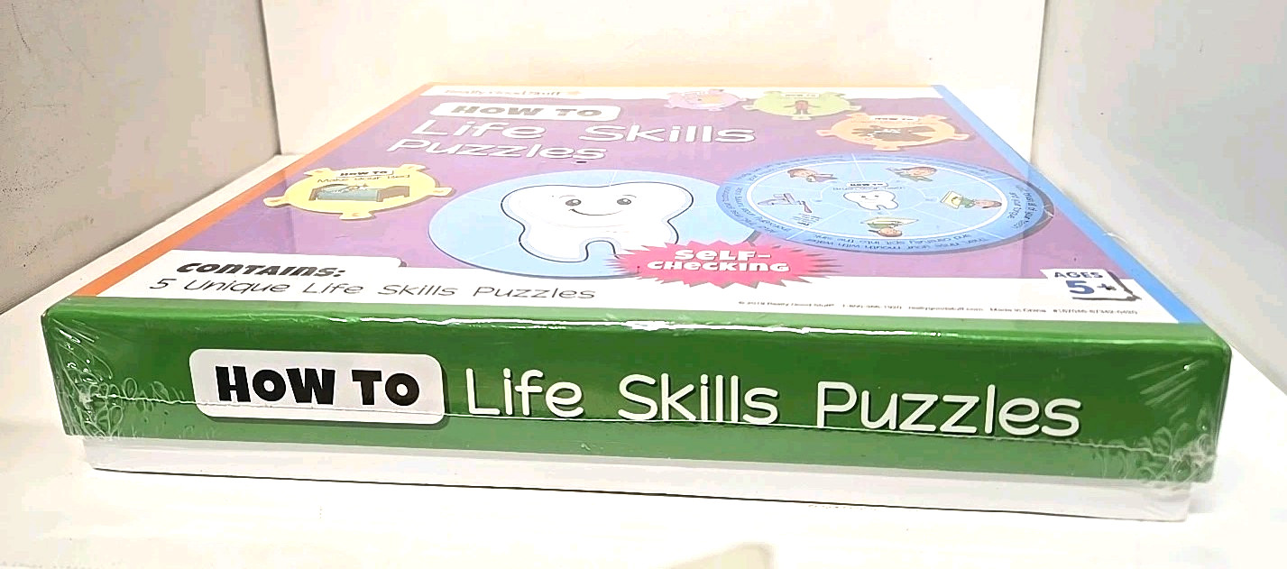 How To Life Skills Puzzles 5 Self-Check Kids Learning Toy New Really Good Stuff