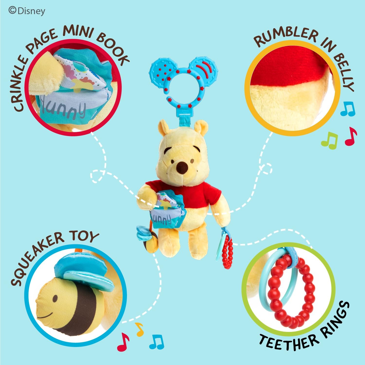 Kids Preferred Disney Baby Winnie The Pooh On The Go Activity Toy 79704